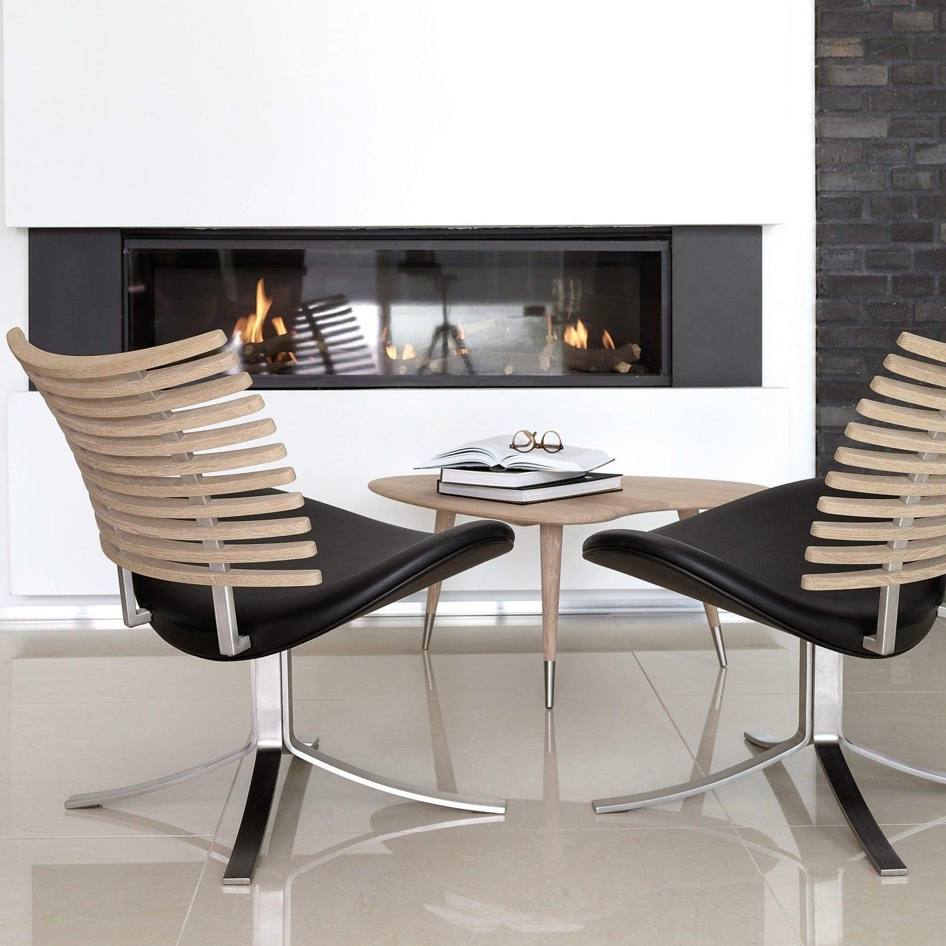 Fauteuil lounge Gepard - Cuir Aniline Cognac - 37+ Design