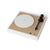 Platine vinyle 33/45 tours - Finition blanc mat et chêne - 37+ Design
