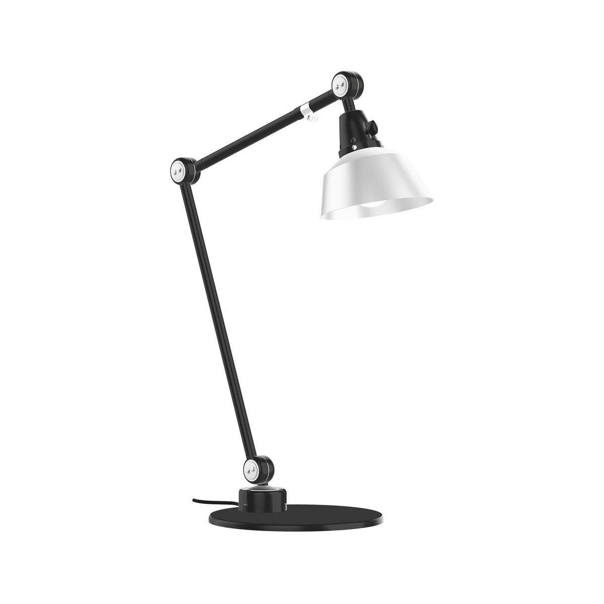 Lampe de bureau Midgard modular 551 noire/Alu anodisé - 37+ Design