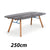 Table Suite en verre - 250x120cm - 37+ Design