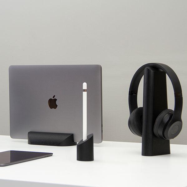 Set de 3 supports pour ordinateur portable, écouteurs &amp; Apple Pencil - 37+ Design